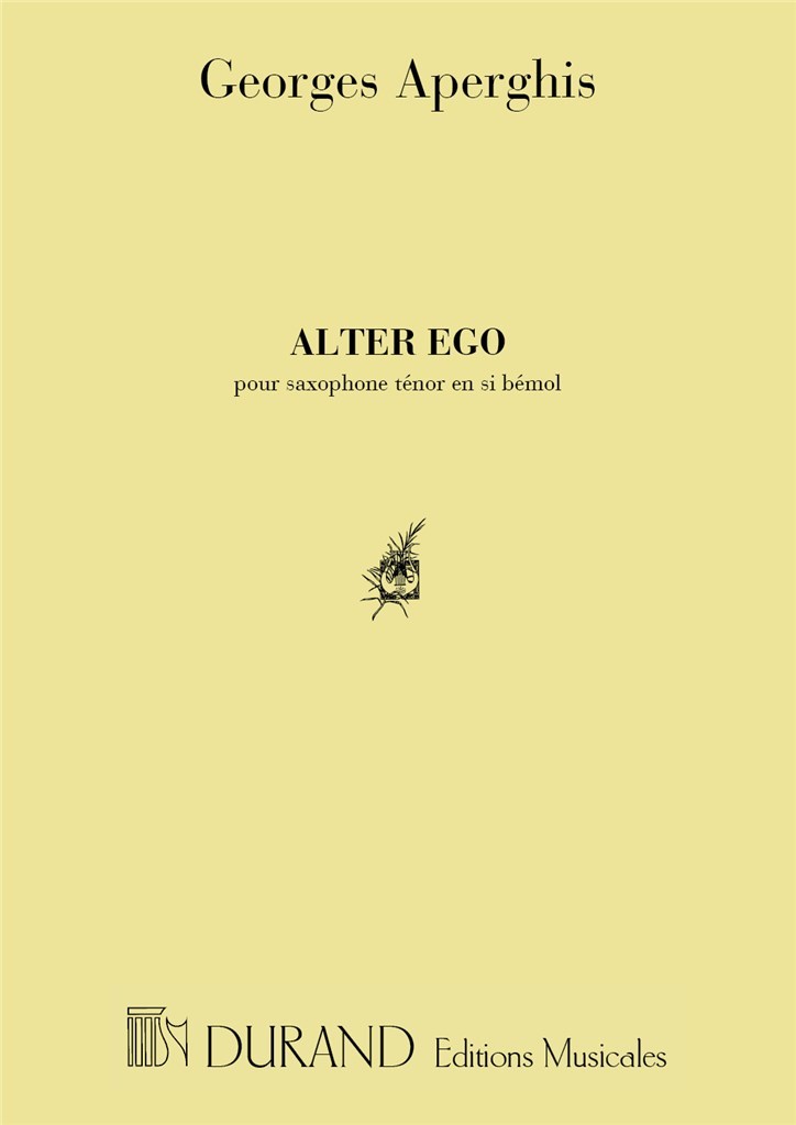 Alter Ego, Pour Saxophone Tenor En Si Bemol